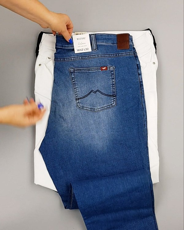 Фотография  642 - Джинсы MUSTANG м/ж#5 кг, ЛОТ №6957 оптом в Майкопе и Адыгее