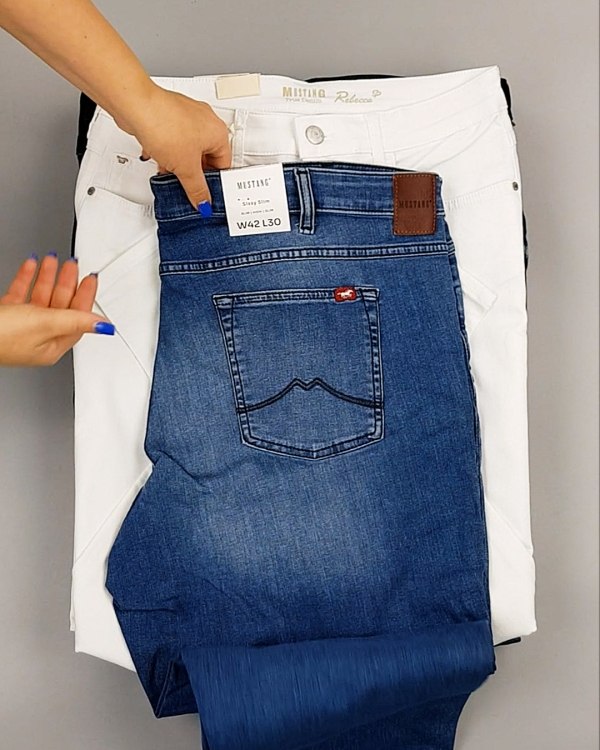 Фотография  480 - Джинсы MUSTANG м/ж#5 кг, ЛОТ №6961 оптом в Майкопе и Адыгее