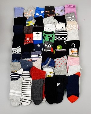 Купить Носки дети СТОК зима#5 кг, ЛОТ №6989 оптом в Майкопе и Адыгее