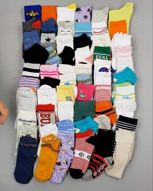 Купить Носки дети СТОК лето#5 кг, ЛОТ №6992 оптом в Майкопе и Адыгее