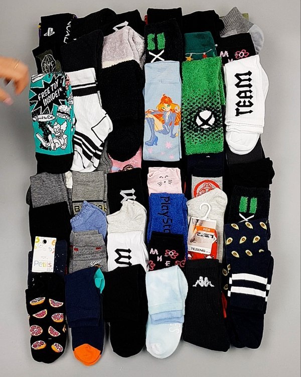 Фотография  868 - Носки дети СТОК зима#5 кг, ЛОТ №6988 оптом в Майкопе и Адыгее