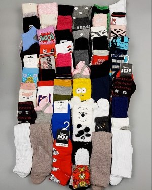 Купить Носки дети СТОК зима#5 кг, ЛОТ №6986 оптом в Майкопе и Адыгее