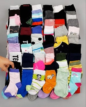 Фотография  936 - Носки дети СТОК лето#5 кг, ЛОТ №6993 оптом в Майкопе и Адыгее