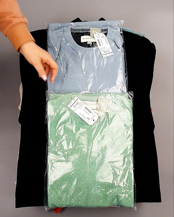 Фотография  437 - Джемпера легкие мужские TOM TAILOR 124#8,7 кг, ЛОТ №7606 оптом в Майкопе и Адыгее