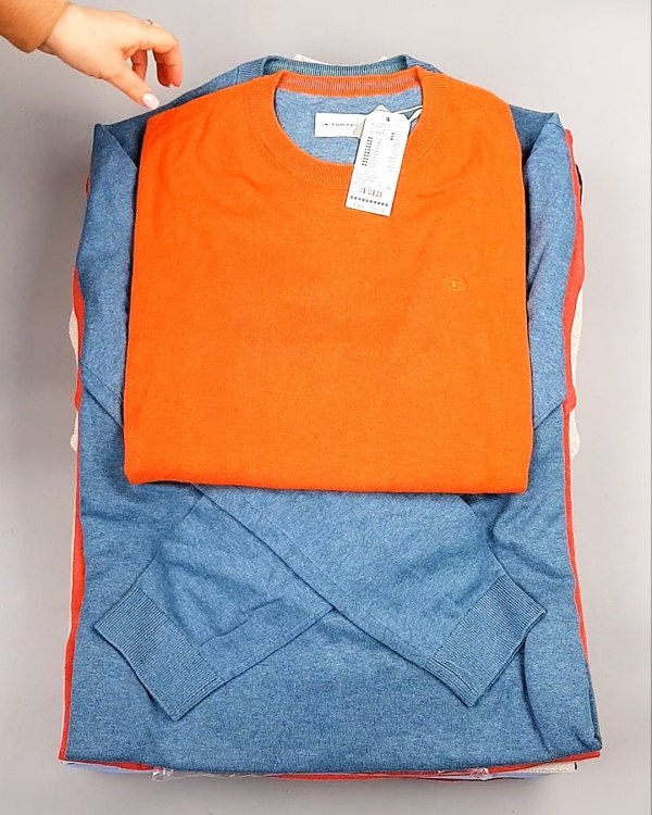 Фотография  432 - Джемпера легкие мужские TOM TAILOR 124#8,35 кг, ЛОТ №7605 оптом в Майкопе и Адыгее