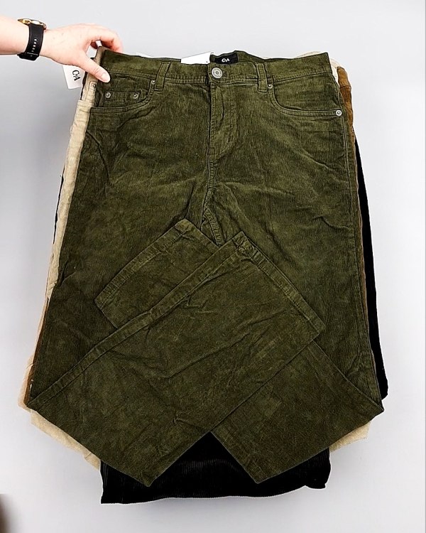 Фотография  849 - Брюки вельветовые м/ж C&A 025#10 кг, ЛОТ №8031 оптом в Майкопе и Адыгее