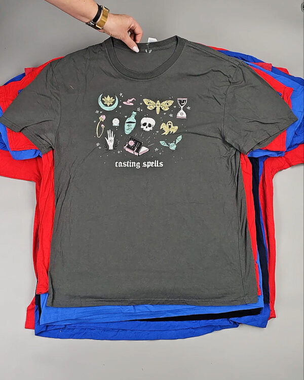 Фотография  686 - Футболки м/ж (Super T-Shirts Printed)#10 кг, ЛОТ СХ-0271 оптом в Майкопе и Адыгее